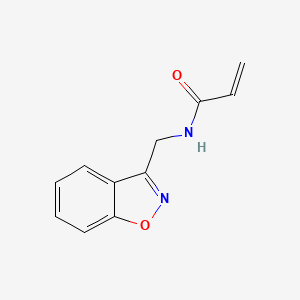 molecular formula C11H10N2O2 B2854818 N-(1,2-Benzoxazol-3-ylmethyl)prop-2-enamide CAS No. 2128710-85-8