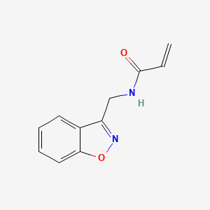 molecular formula C11H10N2O2 B2854818 n-[(1,2-Benzoxazol-3-yl)methyl]prop-2-enamide CAS No. 2128710-85-8