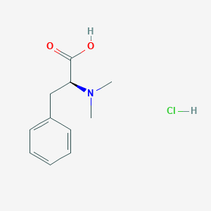 molecular formula C11H16ClNO2 B2854826 (2S)-2-(dimethylamino)-3-phenylpropanoic acid;hydrochloride CAS No. 154179-85-8