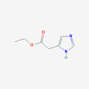 molecular formula C7H10N2O2 B2854832 Ethyl 2-(1H-imidazol-4-yl)acetate CAS No. 28782-45-8