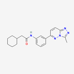 2-cyclohexyl-N-(3-(3-methyl-[1,2,4]triazolo[4,3-b]pyridazin-6-yl)phenyl)acetamide