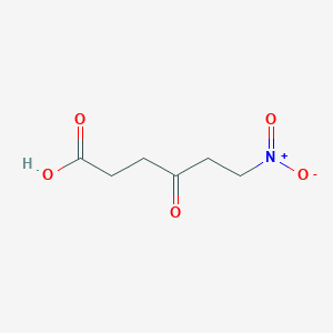 molecular formula C6H9NO5 B2854846 6-Nitro-4-oxohexanoic acid CAS No. 98196-97-5