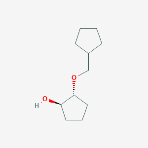 molecular formula C11H20O2 B2854861 (1R,2R)-2-(cyclopentylmethoxy)cyclopentan-1-ol CAS No. 2382654-39-7