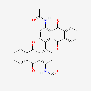 N-[4-(4-acetamido-9,10-dioxoanthracen-1-yl)-9,10-dioxoanthracen-1-yl]acetamide