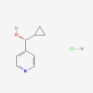 (R)-Cyclopropyl(pyridin-4-yl)methanol;hydrochloride