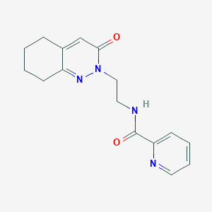 molecular formula C16H18N4O2 B2854888 N-(2-(3-oxo-5,6,7,8-tetrahydrocinnolin-2(3H)-yl)ethyl)picolinamide CAS No. 2034303-00-7