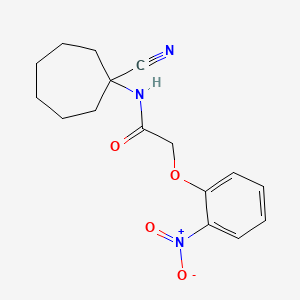 molecular formula C16H19N3O4 B2854897 N-(1-cyanocycloheptyl)-2-(2-nitrophenoxy)acetamide CAS No. 1258700-06-9