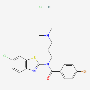 4-bromo-N-(6-chlorobenzo[d]thiazol-2-yl)-N-(3-(dimethylamino)propyl)benzamide hydrochloride
