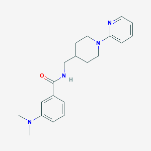 3-(dimethylamino)-N-((1-(pyridin-2-yl)piperidin-4-yl)methyl)benzamide