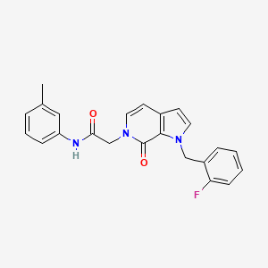 molecular formula C23H20FN3O2 B2854905 2-[1-(2-氟苄基)-7-氧代-1,7-二氢-6H-吡咯并[2,3-c]吡啶-6-基]-N-(3-甲苯基)乙酰胺 CAS No. 1286702-42-8
