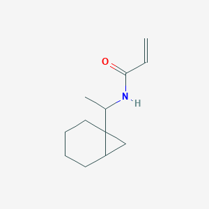 molecular formula C12H19NO B2854919 N-[1-(1-Bicyclo[4.1.0]heptanyl)ethyl]prop-2-enamide CAS No. 2224408-32-4