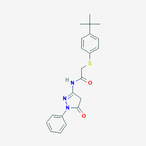 2-[(4-tert-butylphenyl)sulfanyl]-N-(5-oxo-1-phenyl-4,5-dihydro-1H-pyrazol-3-yl)acetamide