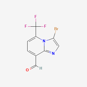 3-Bromo-5-(trifluoromethyl)imidazo[1,2-a]pyridine-8-carbaldehyde