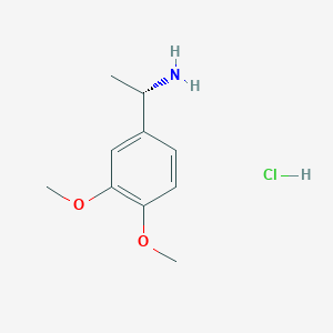 (1S)-1-(3,4-dimethoxyphenyl)ethan-1-amine hydrochloride