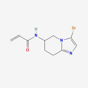 molecular formula C10H12BrN3O B2854941 N-(3-Bromo-5,6,7,8-tetrahydroimidazo[1,2-a]pyridin-6-yl)prop-2-enamide CAS No. 2224234-31-3