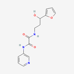 N1-(3-(furan-2-yl)-3-hydroxypropyl)-N2-(pyridin-3-yl)oxalamide