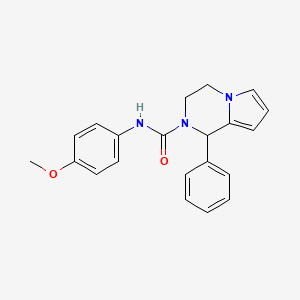 molecular formula C21H21N3O2 B2854955 N-(4-甲氧基苯基)-1-苯基-3,4-二氢-1H-吡咯并[1,2-a]哒嗪-2-甲酰胺 CAS No. 899959-62-7