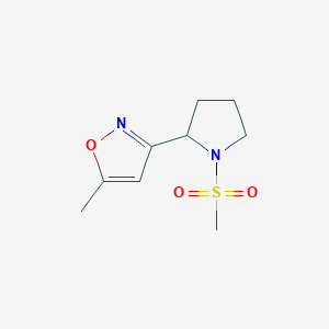 5-Methyl-3-[1-(methylsulfonyl)pyrrolidin-2-yl]isoxazole