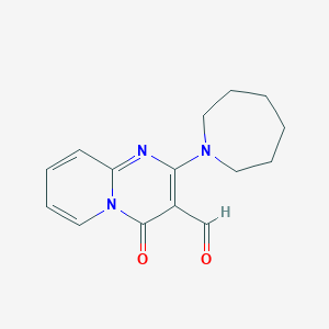 molecular formula C15H17N3O2 B2854966 2-(azepan-1-yl)-4-oxo-4H-pyrido[1,2-a]pyrimidine-3-carbaldehyde CAS No. 850156-56-8