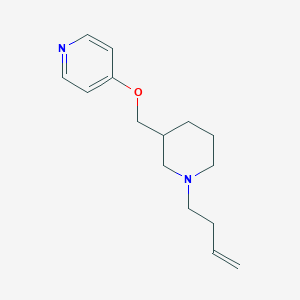 molecular formula C15H22N2O B2854969 4-[(1-But-3-enylpiperidin-3-yl)methoxy]pyridine CAS No. 2379971-68-1