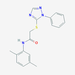 N-(2,5-dimethylphenyl)-2-[(1-phenyl-1H-1,2,4-triazol-5-yl)sulfanyl]acetamide