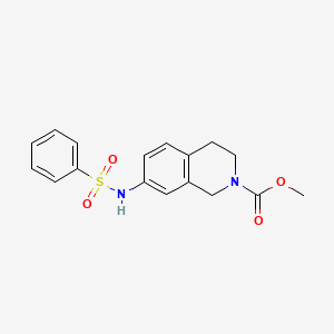 methyl 7-(phenylsulfonamido)-3,4-dihydroisoquinoline-2(1H)-carboxylate