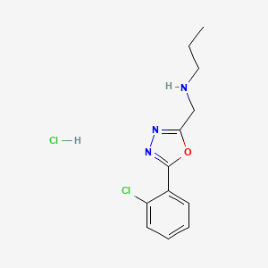 {[5-(2-Chlorophenyl)-1,3,4-oxadiazol-2-yl]methyl}(propyl)amine hydrochloride