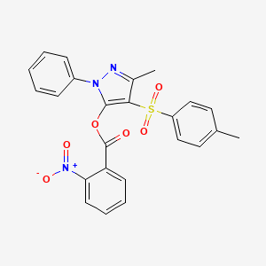 3-methyl-1-phenyl-4-tosyl-1H-pyrazol-5-yl 2-nitrobenzoate
