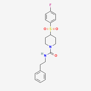 4-((4-fluorophenyl)sulfonyl)-N-phenethylpiperidine-1-carboxamide