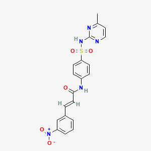 molecular formula C20H17N5O5S B2854990 (E)-N-(4-(N-(4-methylpyrimidin-2-yl)sulfamoyl)phenyl)-3-(3-nitrophenyl)acrylamide CAS No. 349434-24-8