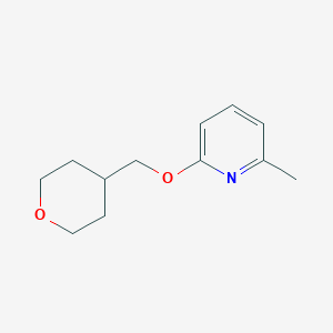 molecular formula C12H17NO2 B2854993 2-Methyl-6-[(oxan-4-yl)methoxy]pyridine CAS No. 2201737-97-3