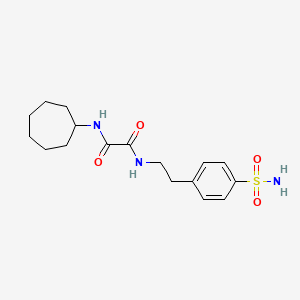 N1-cycloheptyl-N2-(4-sulfamoylphenethyl)oxalamide