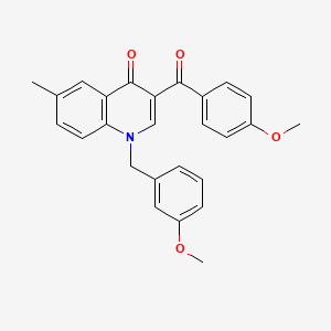 3-(4-methoxybenzoyl)-1-(3-methoxybenzyl)-6-methylquinolin-4(1H)-one