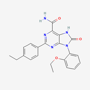 9-(2-ethoxyphenyl)-2-(4-ethylphenyl)-8-oxo-8,9-dihydro-7H-purine-6-carboxamide