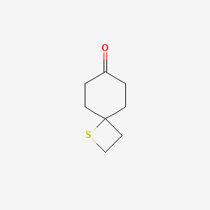 molecular formula C8H12OS B2855043 1-Thiaspiro[3.5]nonan-7-one CAS No. 2567495-86-5