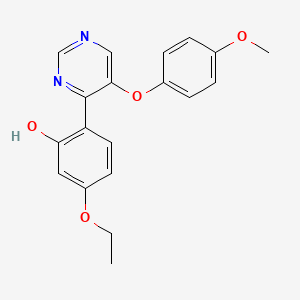 5-Ethoxy-2-[5-(4-methoxyphenoxy)pyrimidin-4-yl]phenol