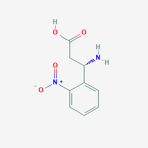 molecular formula C9H10N2O4 B2855061 (S)-3-Amino-3-(2-nitrophenyl)propanoic acid CAS No. 732242-02-3