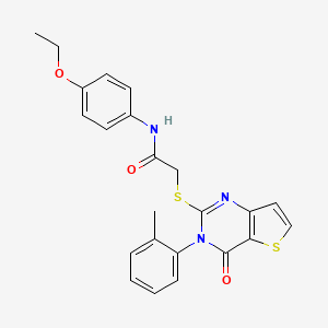 N-(4-ethoxyphenyl)-2-{[3-(2-methylphenyl)-4-oxo-3,4-dihydrothieno[3,2-d]pyrimidin-2-yl]sulfanyl}acetamide