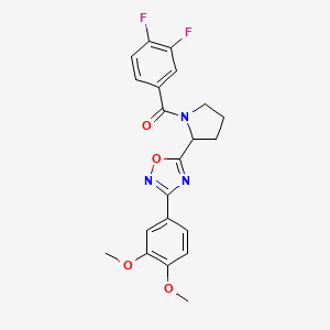 5-[1-(3,4-Difluorobenzoyl)pyrrolidin-2-yl]-3-(3,4-dimethoxyphenyl)-1,2,4-oxadiazole