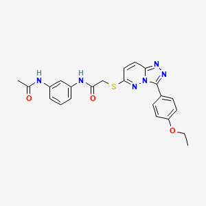 N-(3-acetamidophenyl)-2-((3-(4-ethoxyphenyl)-[1,2,4]triazolo[4,3-b]pyridazin-6-yl)thio)acetamide