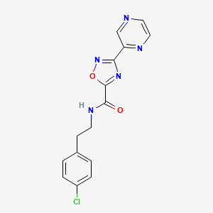 N-(4-chlorophenethyl)-3-(pyrazin-2-yl)-1,2,4-oxadiazole-5-carboxamide