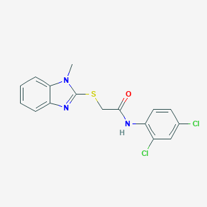 N-(2,4-dichlorophenyl)-2-[(1-methyl-1H-benzimidazol-2-yl)sulfanyl]acetamide