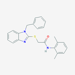 2-[(1-benzyl-1H-benzimidazol-2-yl)sulfanyl]-N-(2,6-dimethylphenyl)acetamide