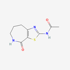 N-(4-oxo-5,6,7,8-tetrahydro-4H-[1,3]thiazolo[5,4-c]azepin-2-yl)acetamide