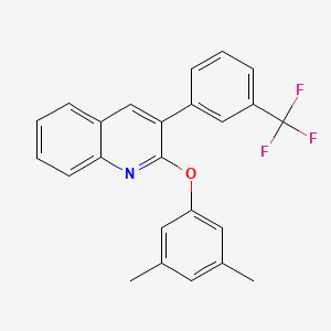 2-(3,5-Dimethylphenoxy)-3-[3-(trifluoromethyl)phenyl]quinoline