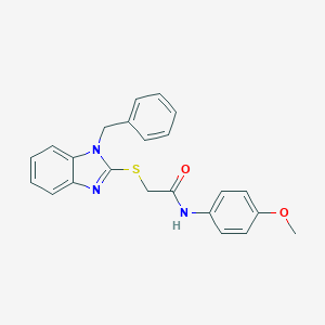 2-[(1-benzyl-1H-benzimidazol-2-yl)sulfanyl]-N-(4-methoxyphenyl)acetamide