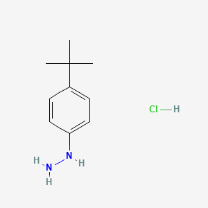 molecular formula C10H17ClN2 B2855160 4-tert-Butylphenylhydrazine hydrochloride CAS No. 128231-55-0; 36600-66-5; 61765-93-3