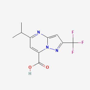 5-Isopropyl-2-(trifluoromethyl)pyrazolo[1,5-a]pyrimidine-7-carboxylic acid