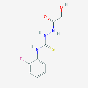 1-(2-Fluorophenyl)-3-[(2-hydroxyacetyl)amino]thiourea