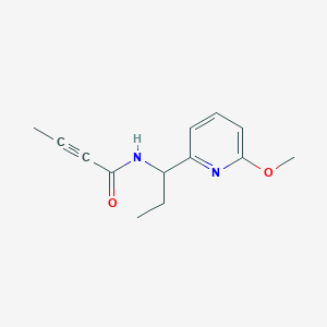 N-[1-(6-Methoxypyridin-2-yl)propyl]but-2-ynamide